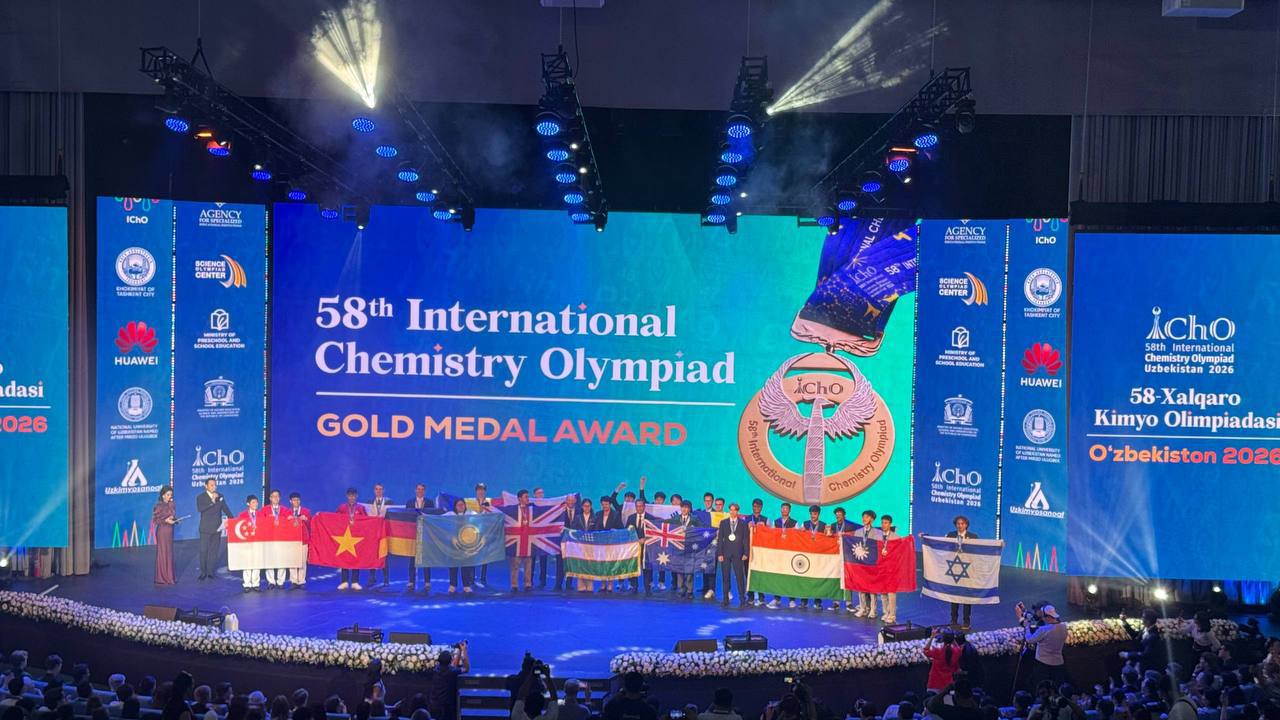 Gold Medal winners of IChO 2026